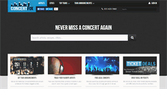 Desktop Screenshot of concertfix.com