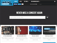 Tablet Screenshot of concertfix.com